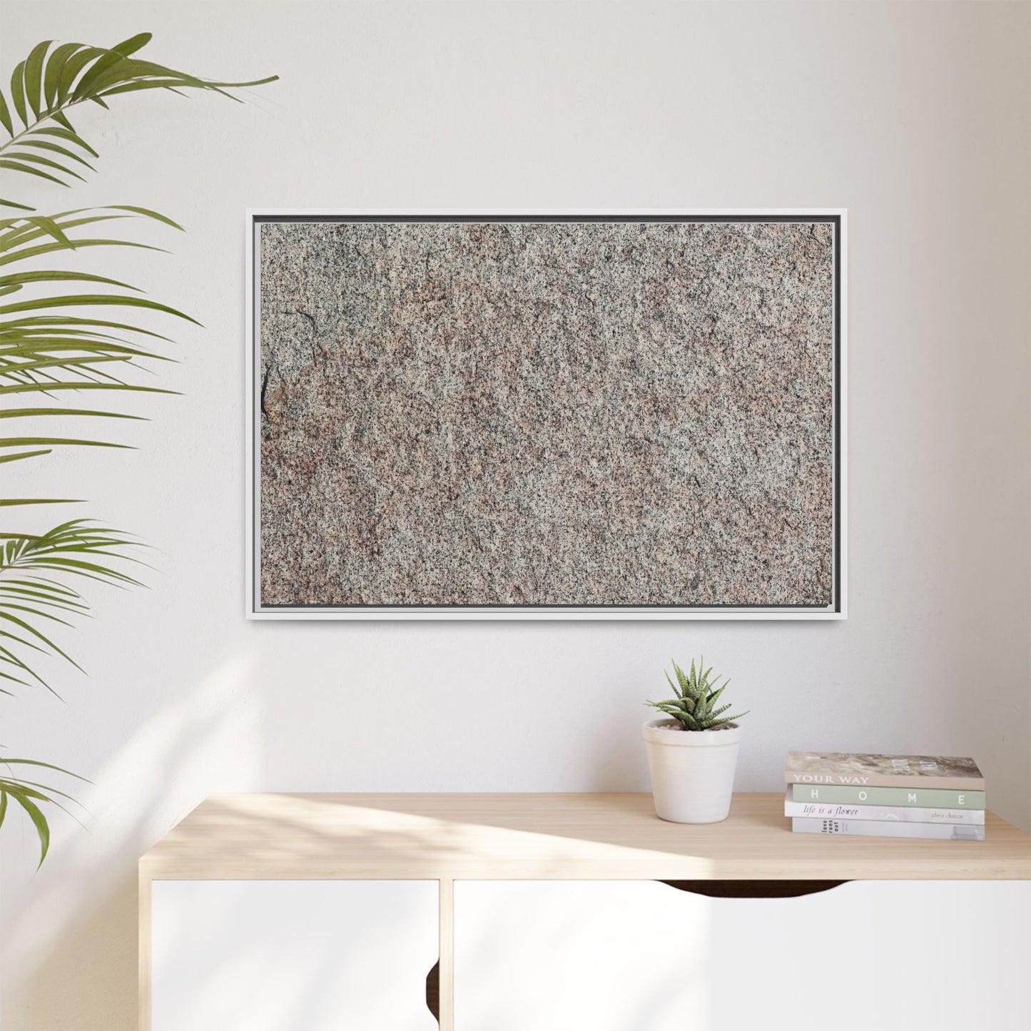 Granular Whispers - Unique Stretched Canvas Wall Art