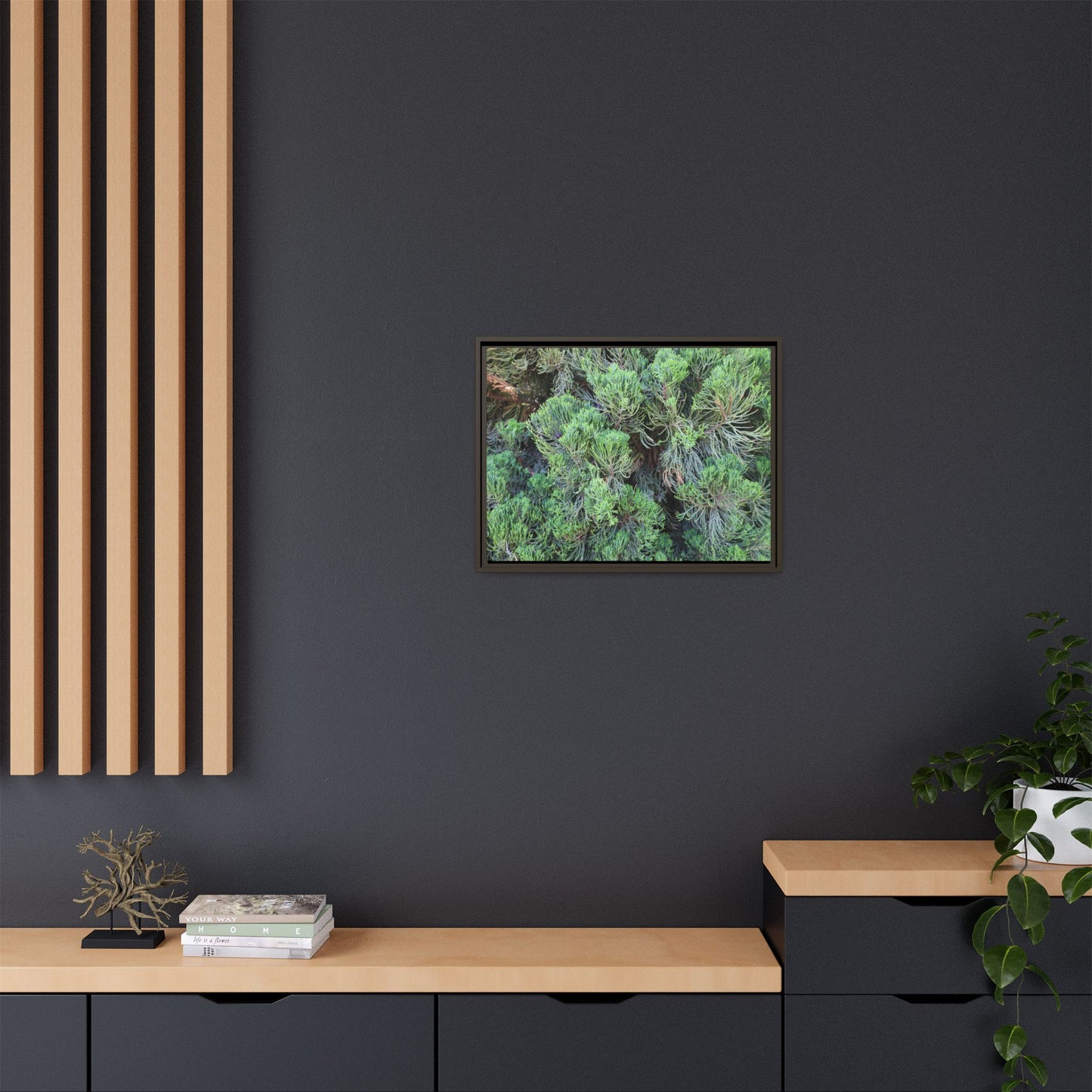 Verdant Whispers - Unique Stretched Canvas Wall Art