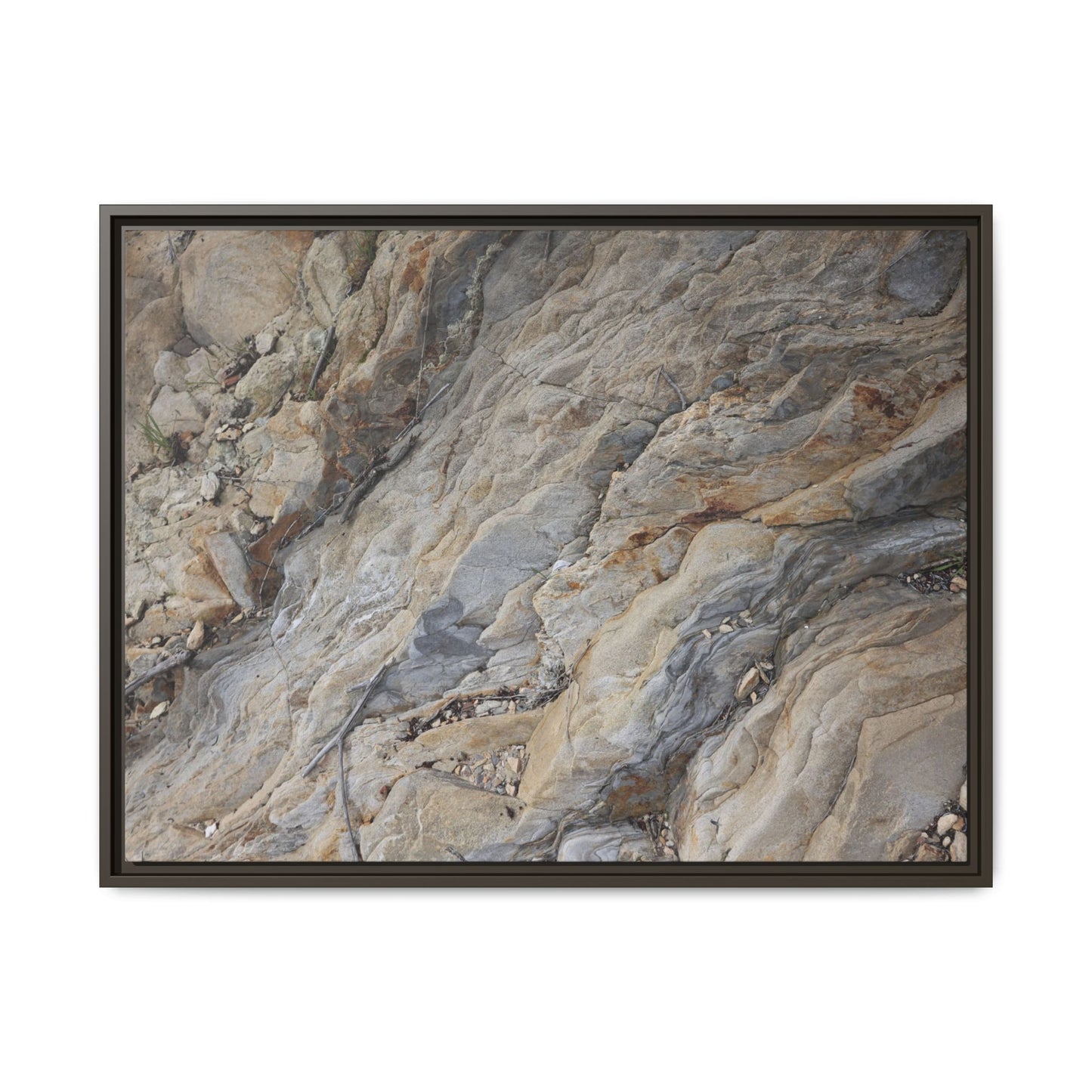 Layers of Earth's History - Unique Stretched Canvas Wall Art