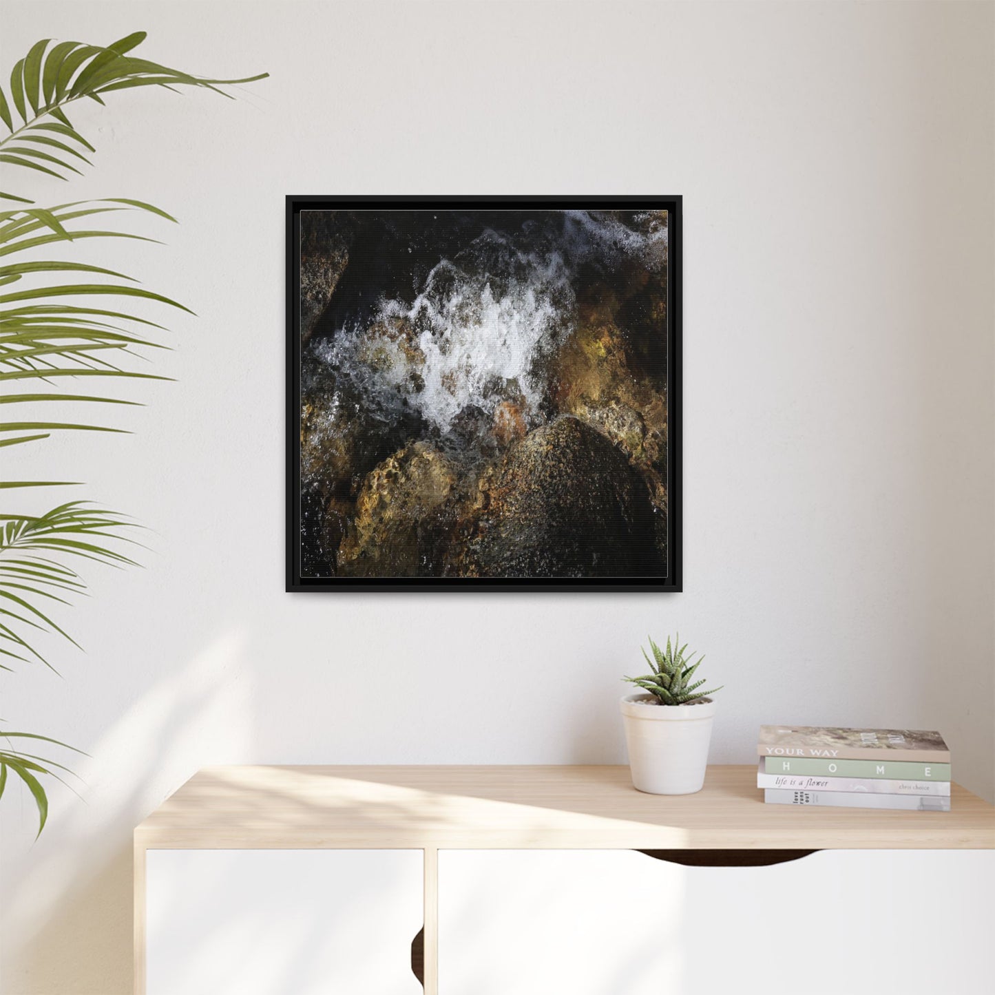 Cascading Momentum - Unique Stretched Canvas Wall Art