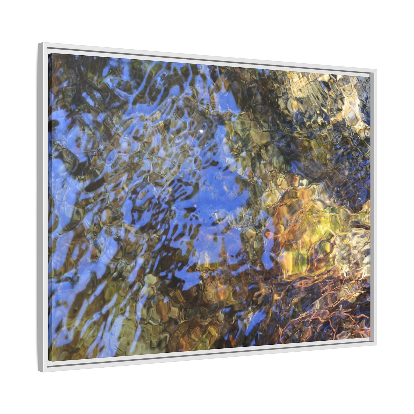 Watery Kaleidoscope - Unique Stretched Canvas Wall Art