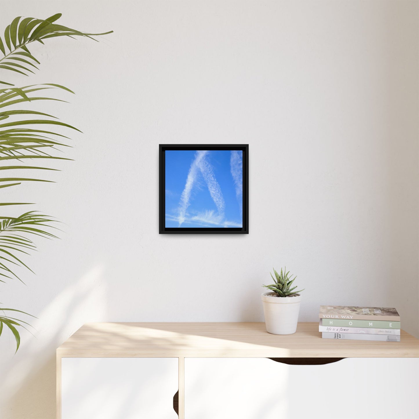 Skyward Whispers - Unique Stretched Canvas Wall Art