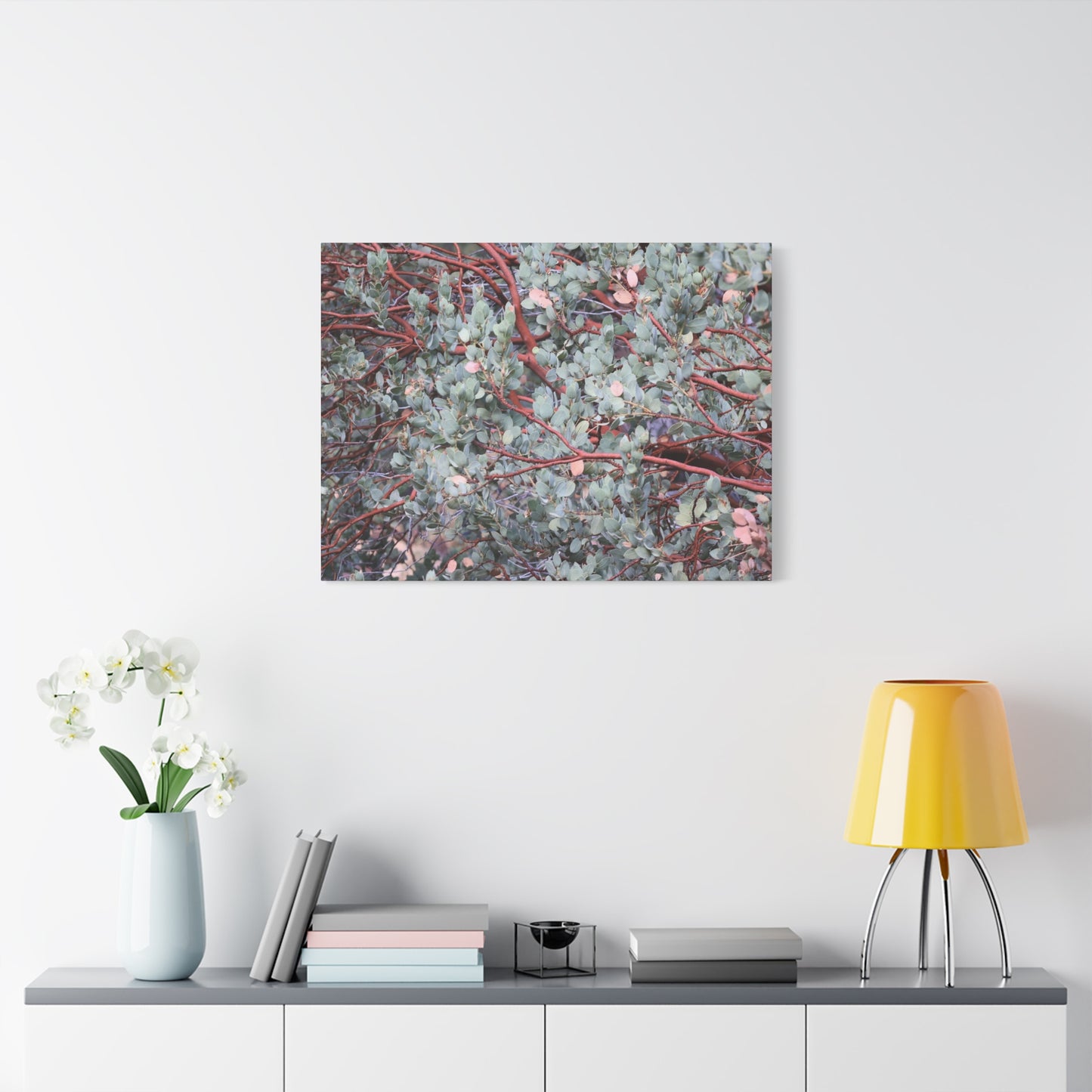 Whispers of Silver and Rust - Unique Frameless Canvas Wall Art