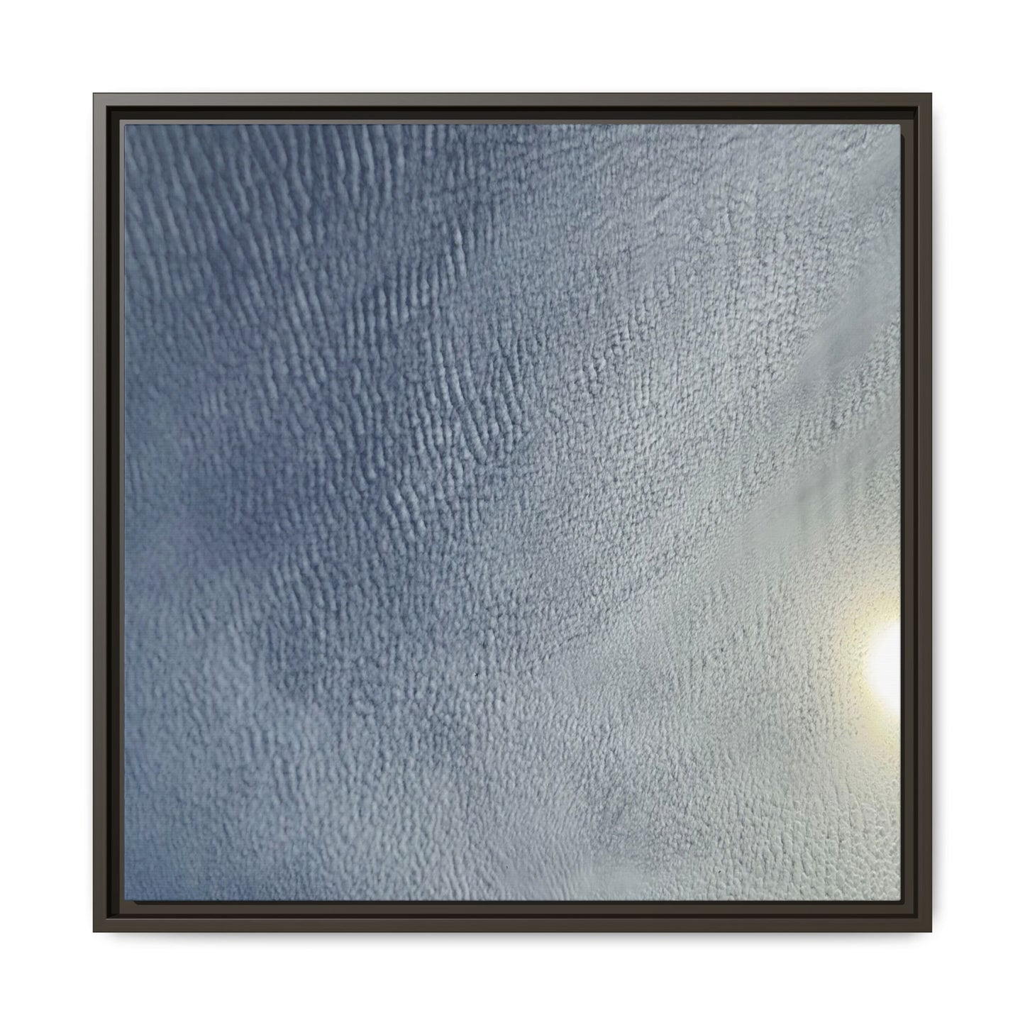 Undulating Whispers of Cerulean Stillness - Unique Stretched Canvas Wall Art