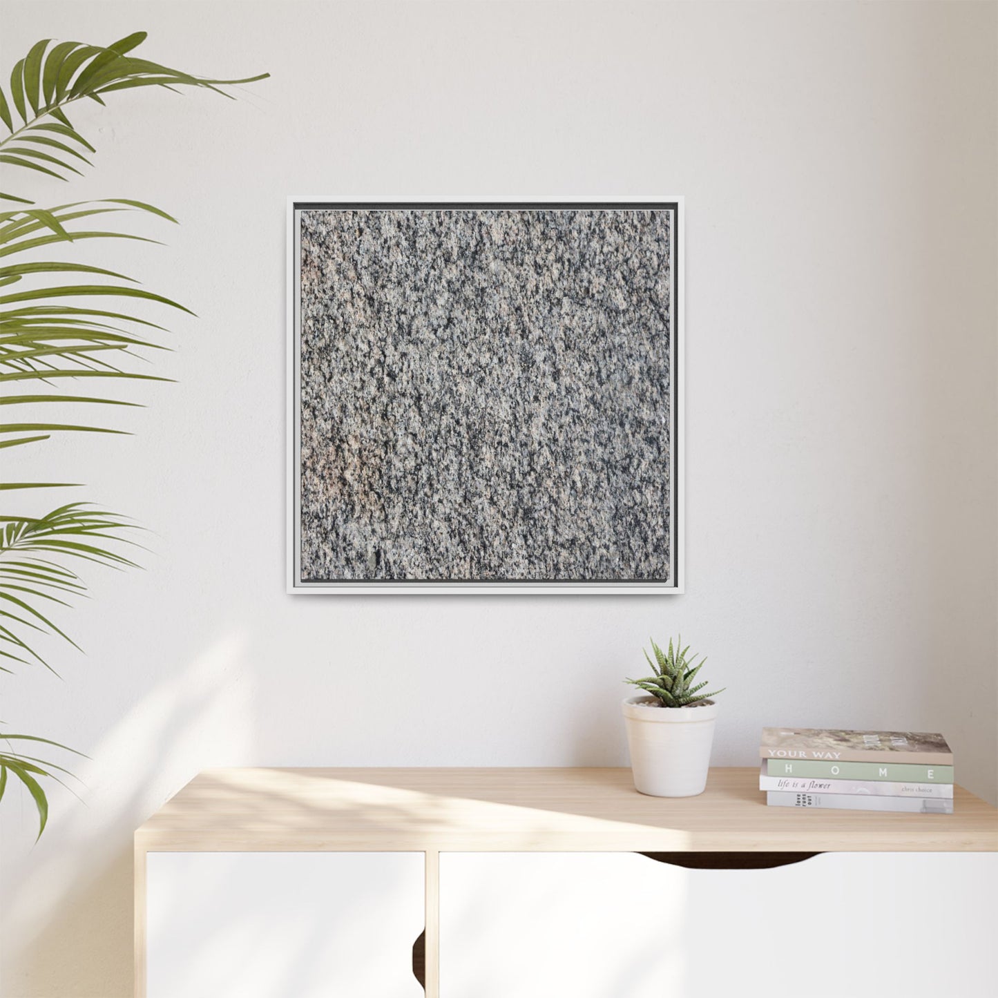 Crystalline Fusion - Unique Stretched Canvas Wall Art