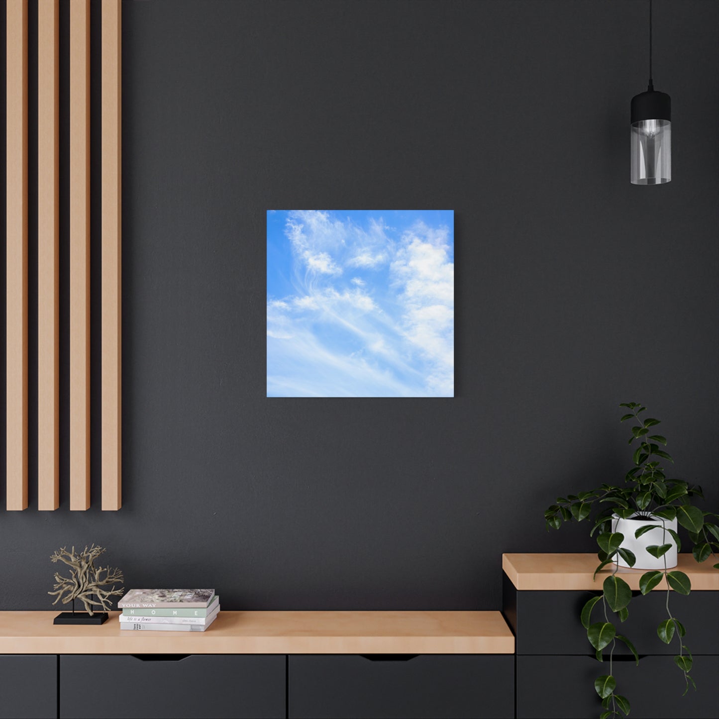Whispers of Cerulean - Unique Frameless Canvas Wall Art