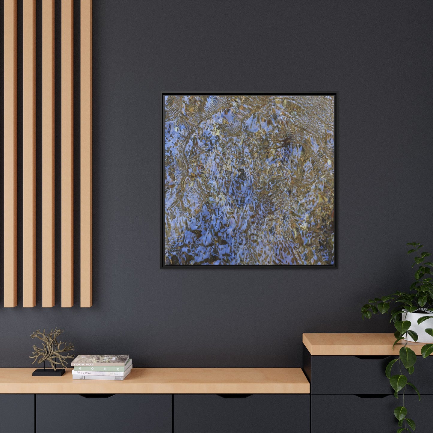 Aquatic Reflections - Unique Stretched Canvas Wall Art