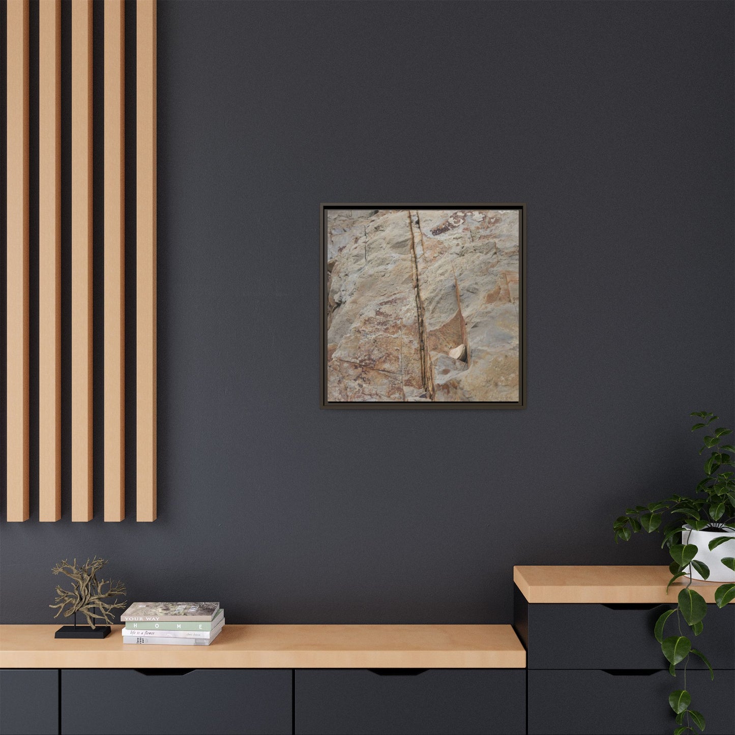 Sedimentary Symphony - Unique Stretched Canvas Wall Art