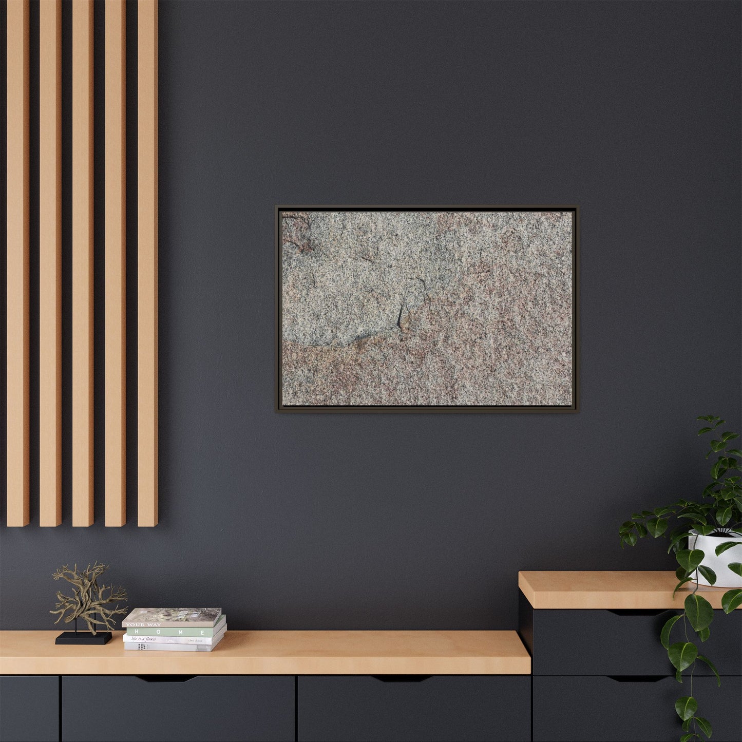 Fissured Stone - Unique Stretched Canvas Wall Art