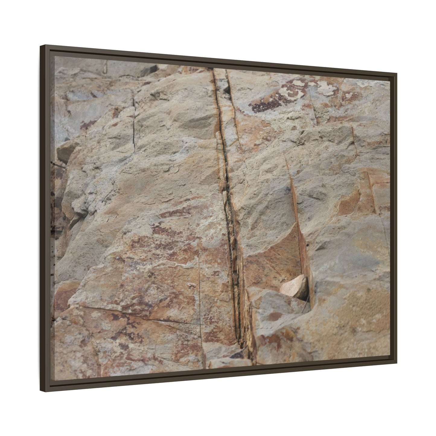 Sedimentary Symphony - Unique Stretched Canvas Wall Art