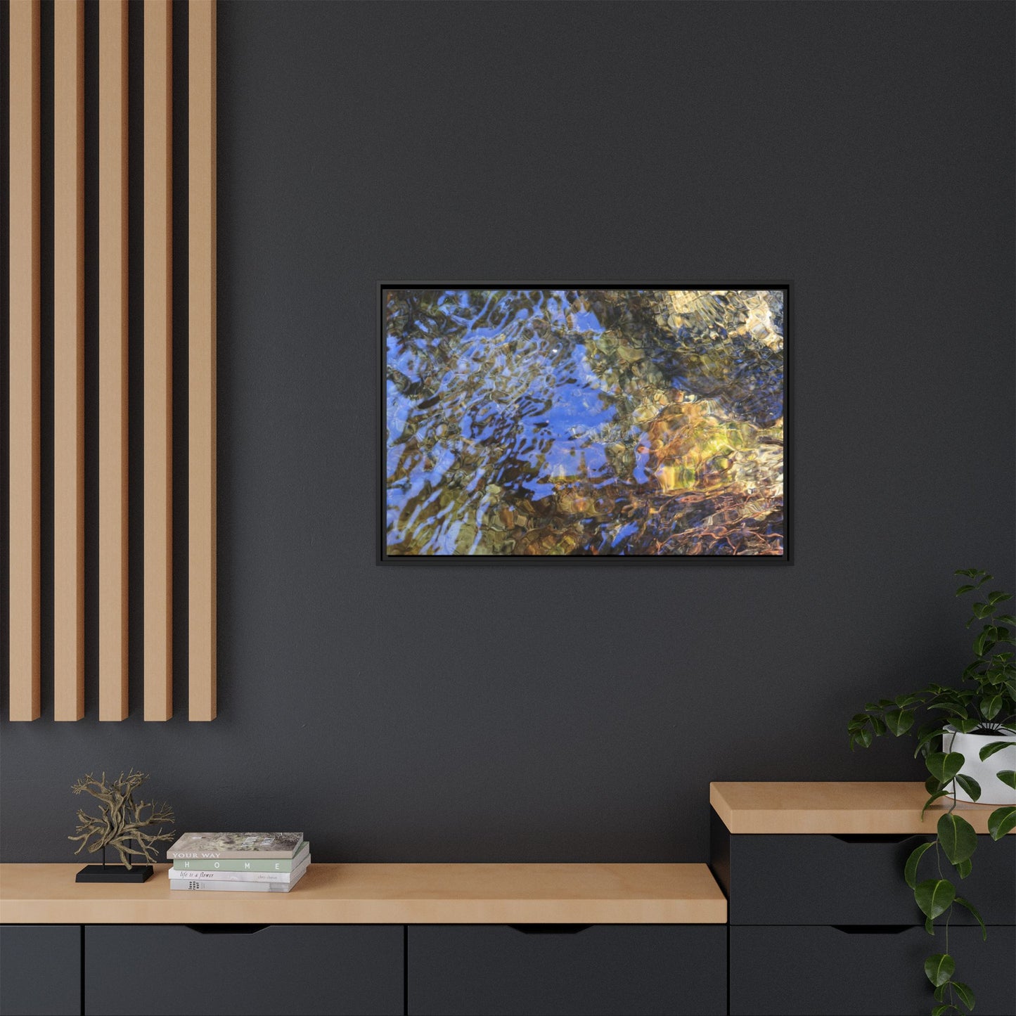 Watery Kaleidoscope - Unique Stretched Canvas Wall Art