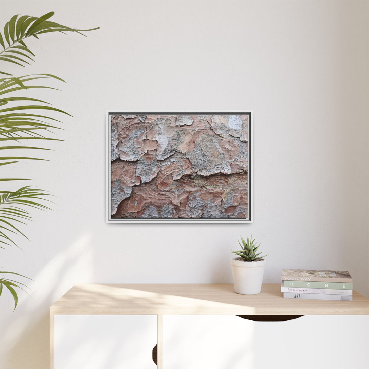 Flaking Serenity - Unique Stretched Canvas Wall Art
