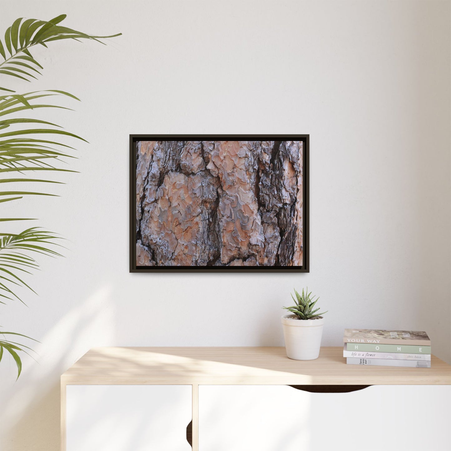 Tree Skin Symphony - Unique Stretched Canvas Wall Art