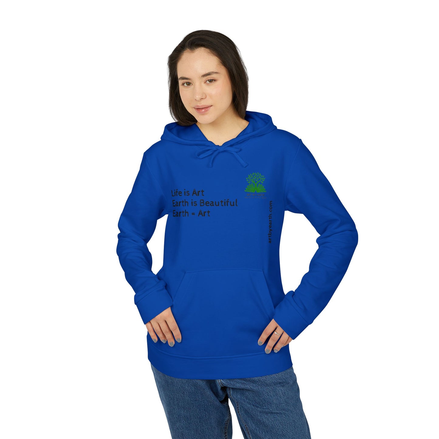 Z - ART BY EARTH HOODIE - adidas Unisex Fleece Hoodie