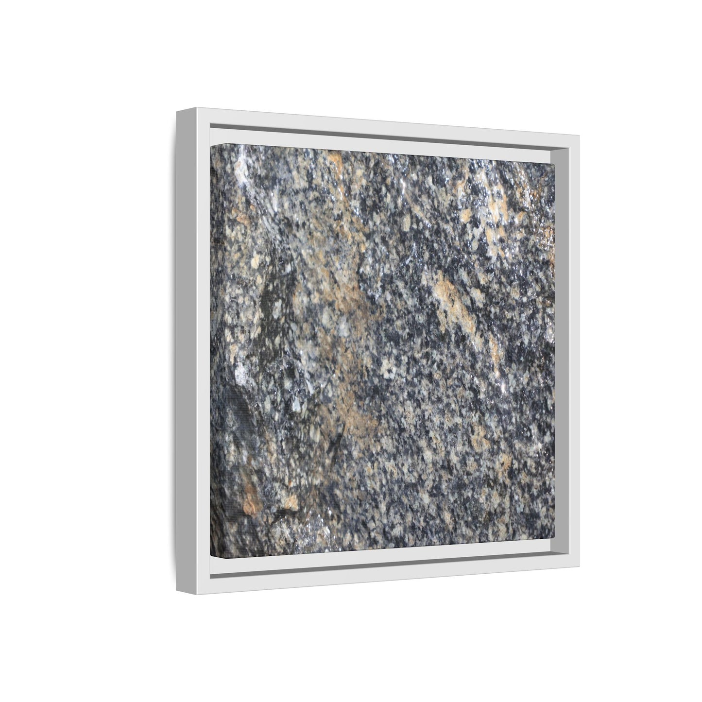 Crystalline Echoes - Unique Stretched Canvas Wall Art