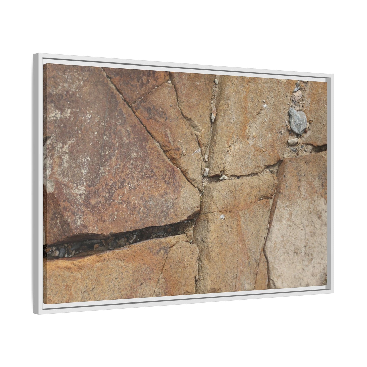 Rusty Crevices - Unique Stretched Canvas Wall Art
