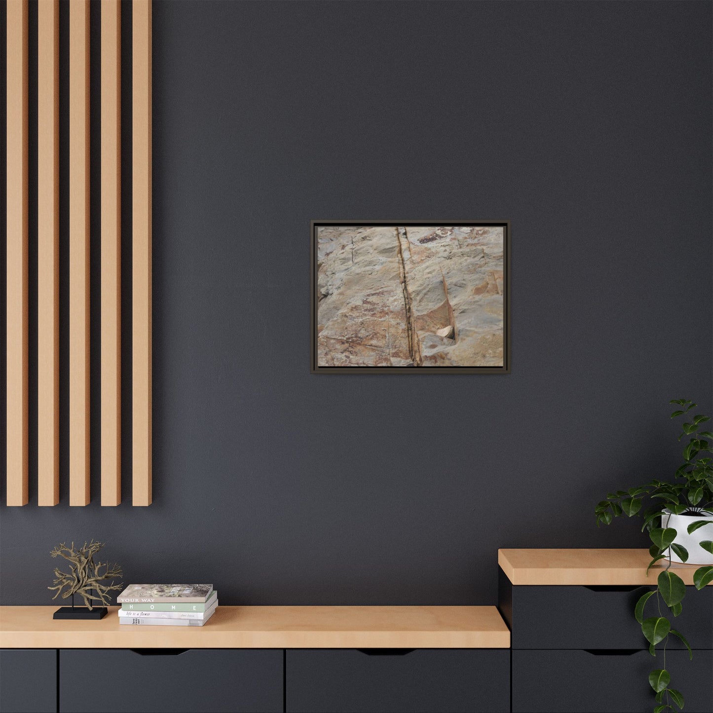 Sedimentary Symphony - Unique Stretched Canvas Wall Art
