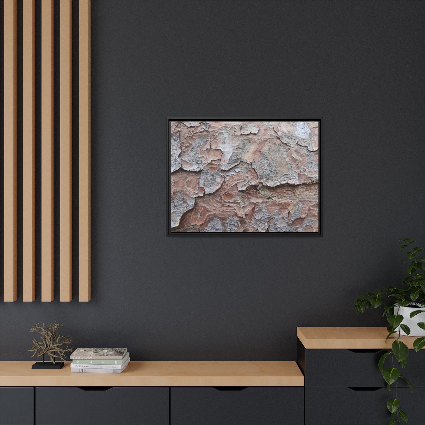 Flaking Serenity - Unique Stretched Canvas Wall Art
