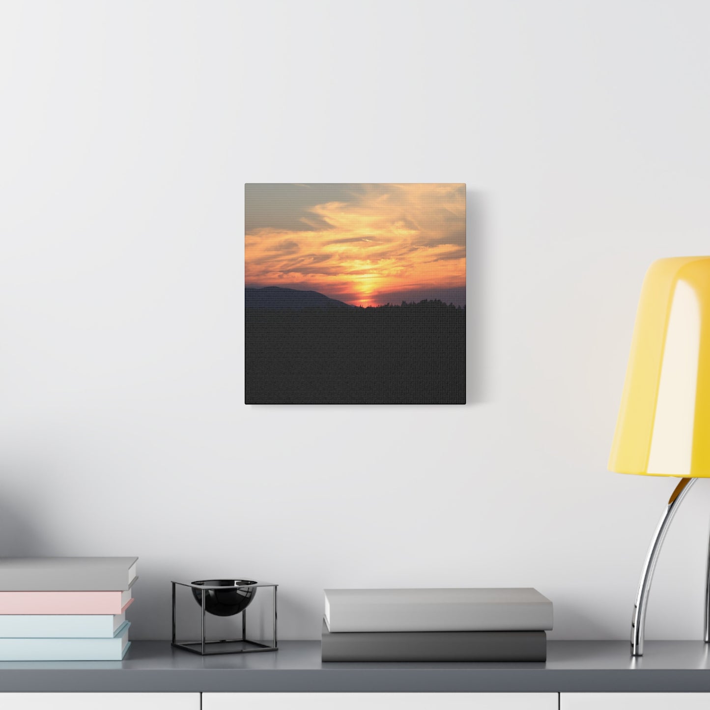 Mountain Twilight - Unique Frameless Canvas Wall Art