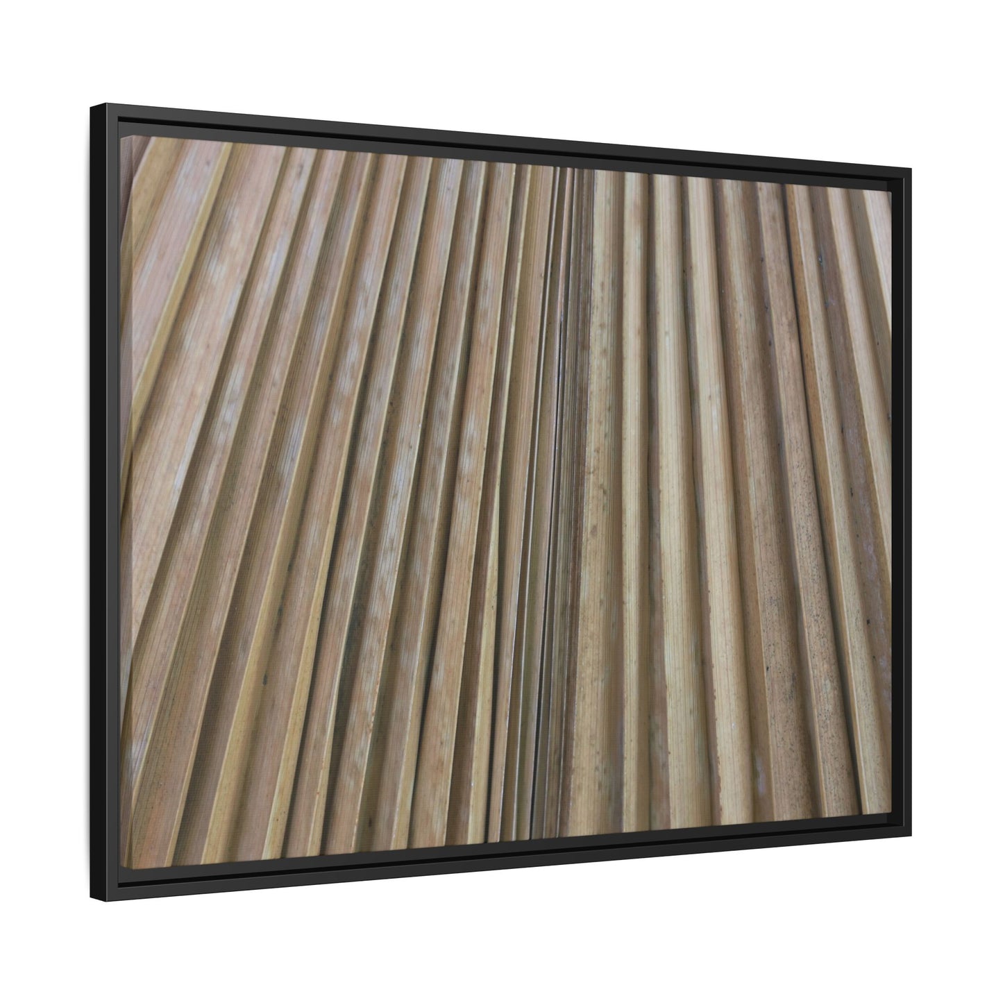 Wooden Whispers - Unique Stretched Canvas Wall Art