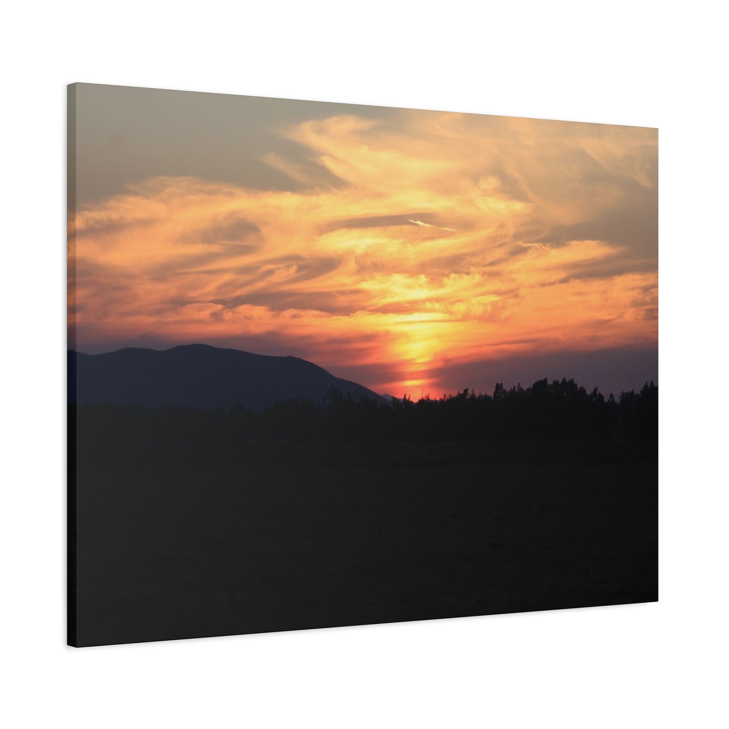 Mountain Twilight - Unique Frameless Canvas Wall Art