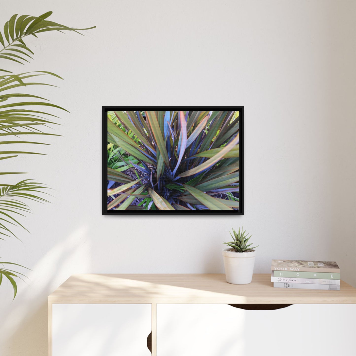 Radiant Leaves - Unique Stretched Canvas Wall Art