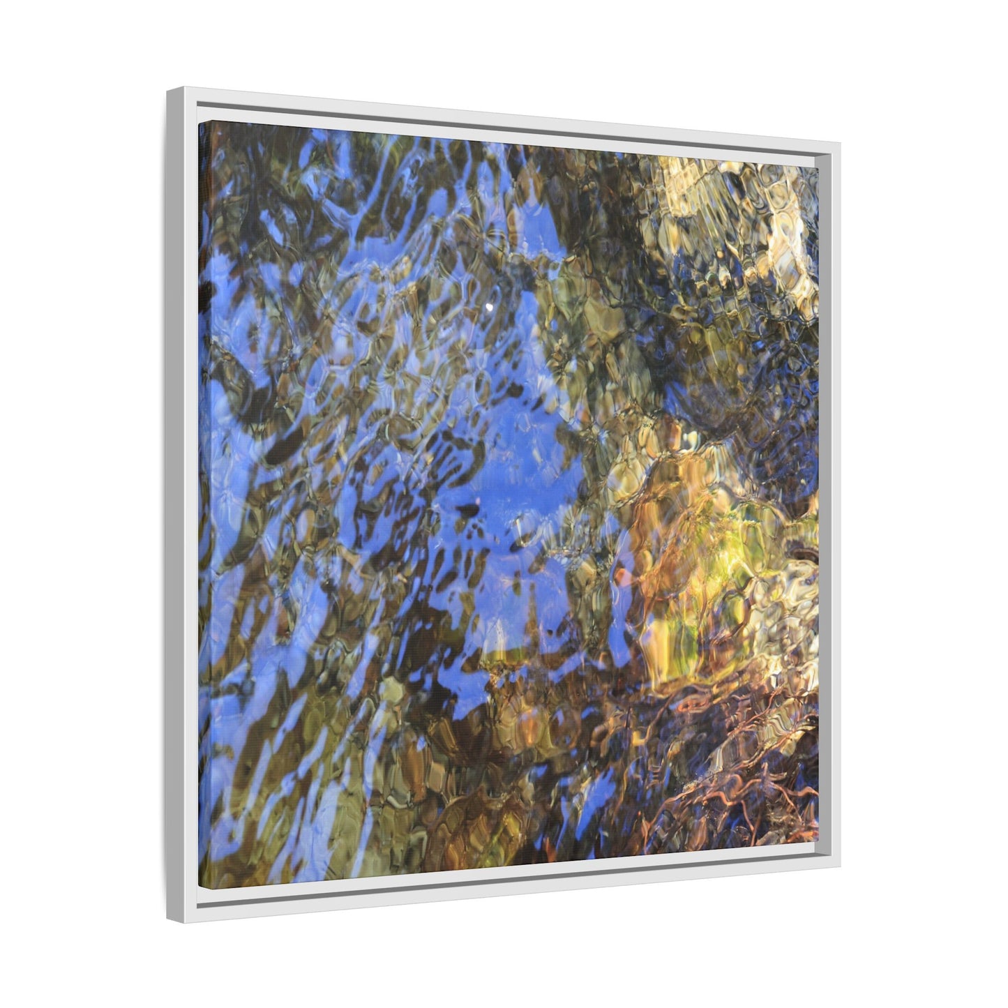 Watery Kaleidoscope - Unique Stretched Canvas Wall Art