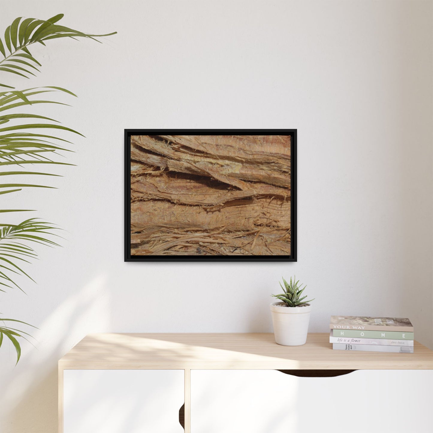 Splintered Bark - Unique Stretched Canvas Wall Art