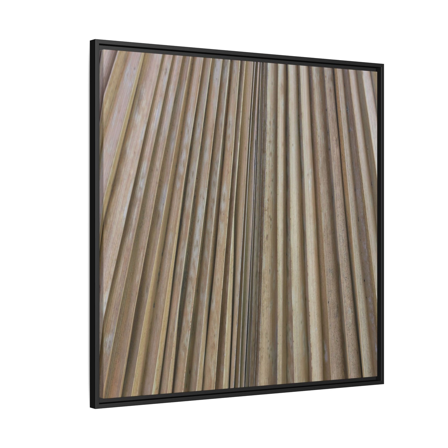 Wooden Whispers - Unique Stretched Canvas Wall Art