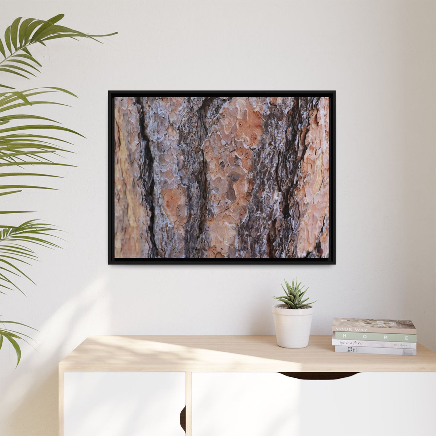 Earthy Embrace - Unique Stretched Canvas Wall Art