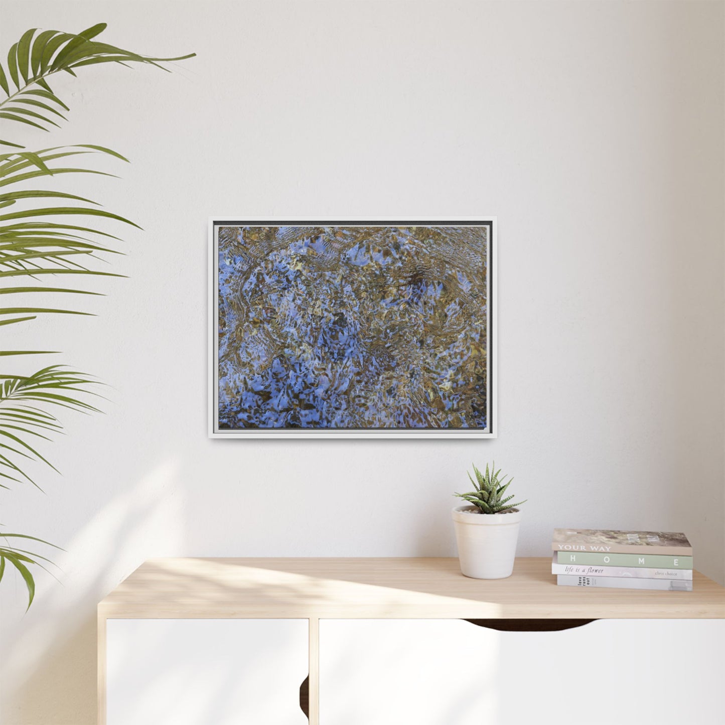 Aquatic Reflections - Unique Stretched Canvas Wall Art