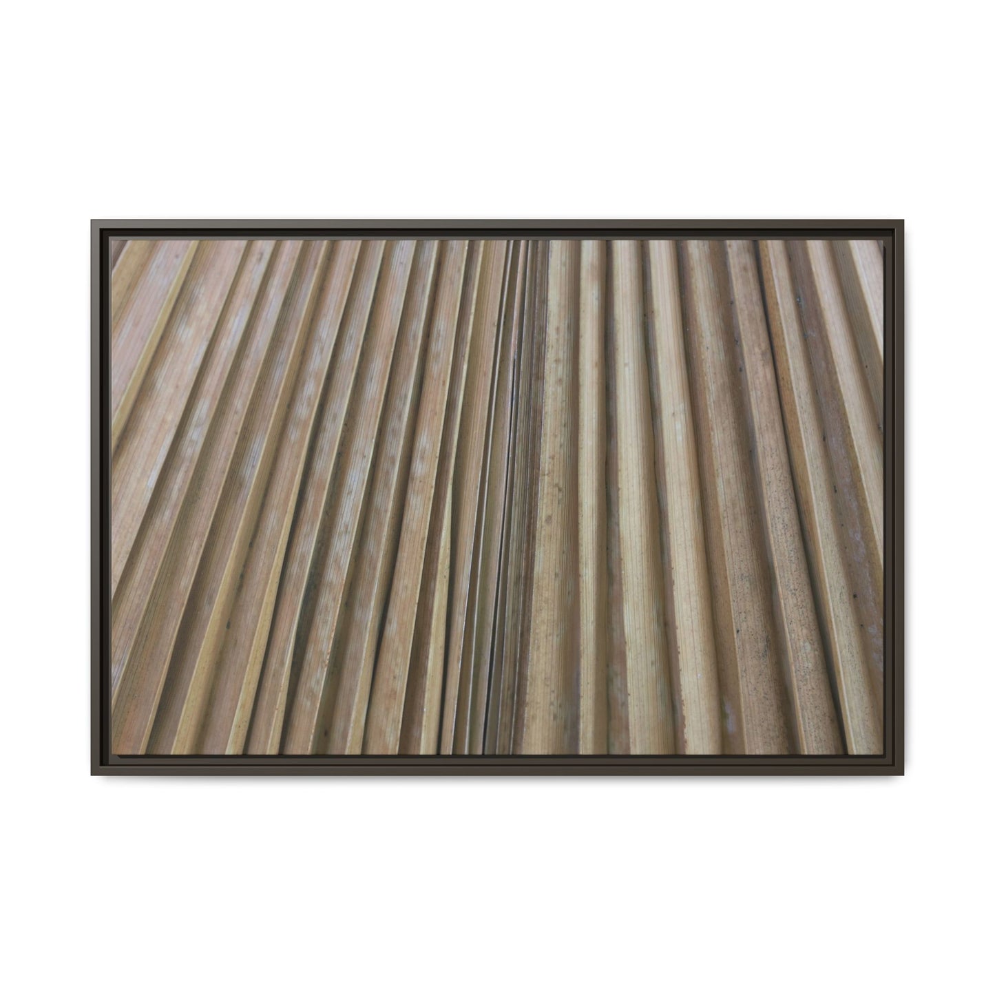 Wooden Whispers - Unique Stretched Canvas Wall Art