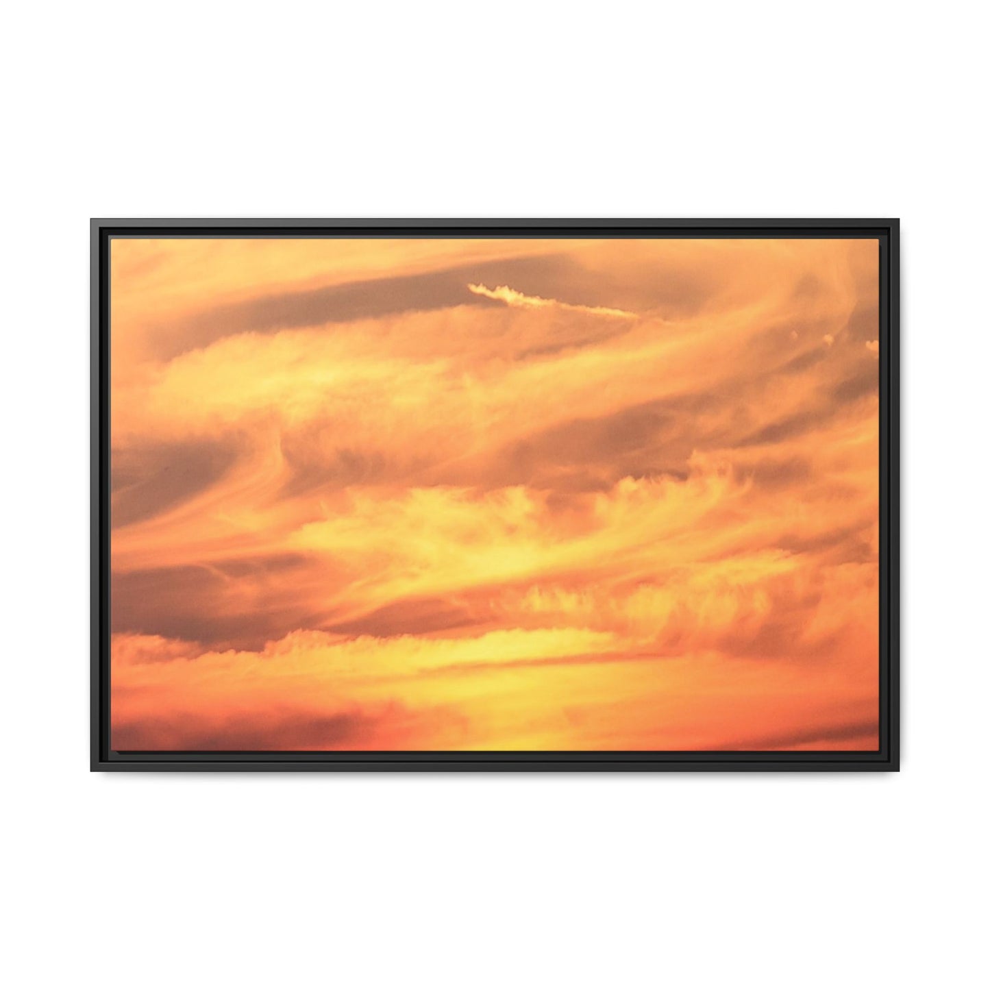 Burning Skies - Unique Stretched Canvas Wall Art