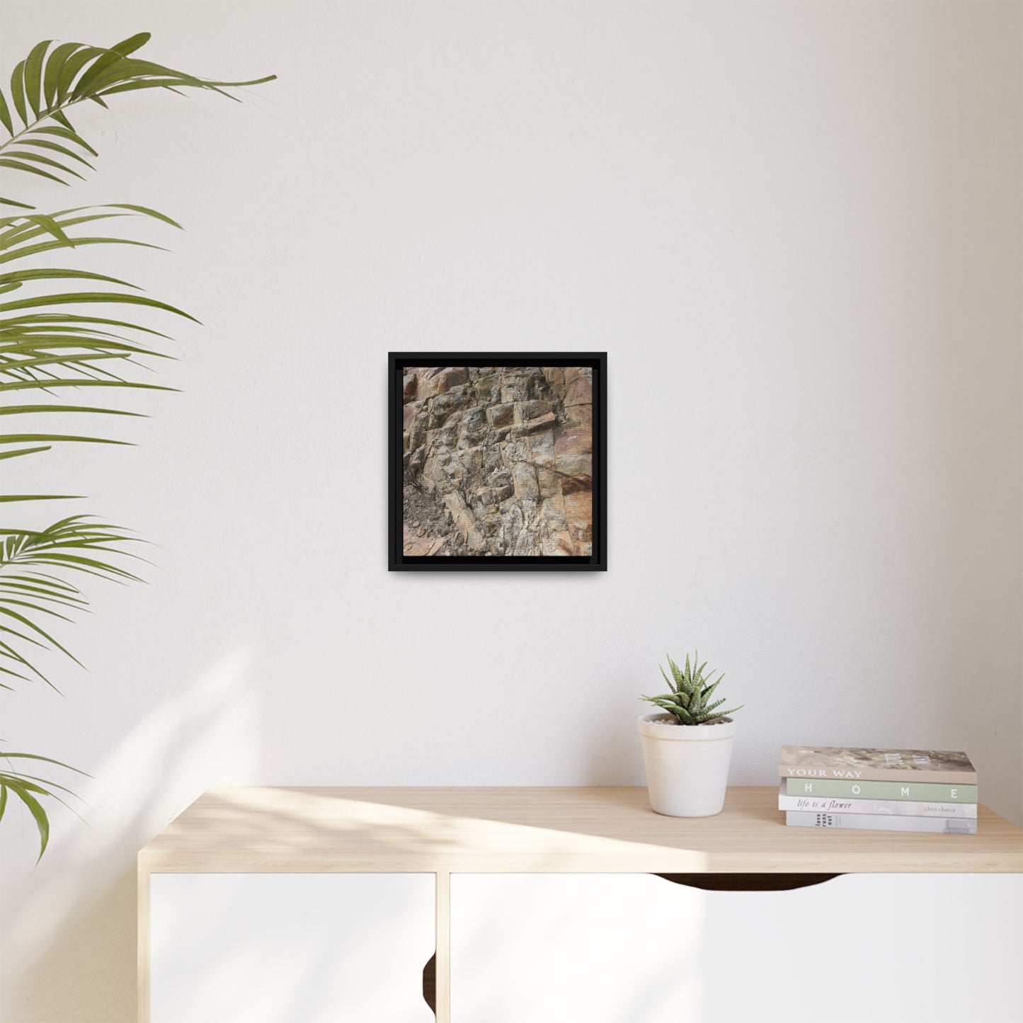 Stone's Silent Story - Unique Stretched Canvas Wall Art