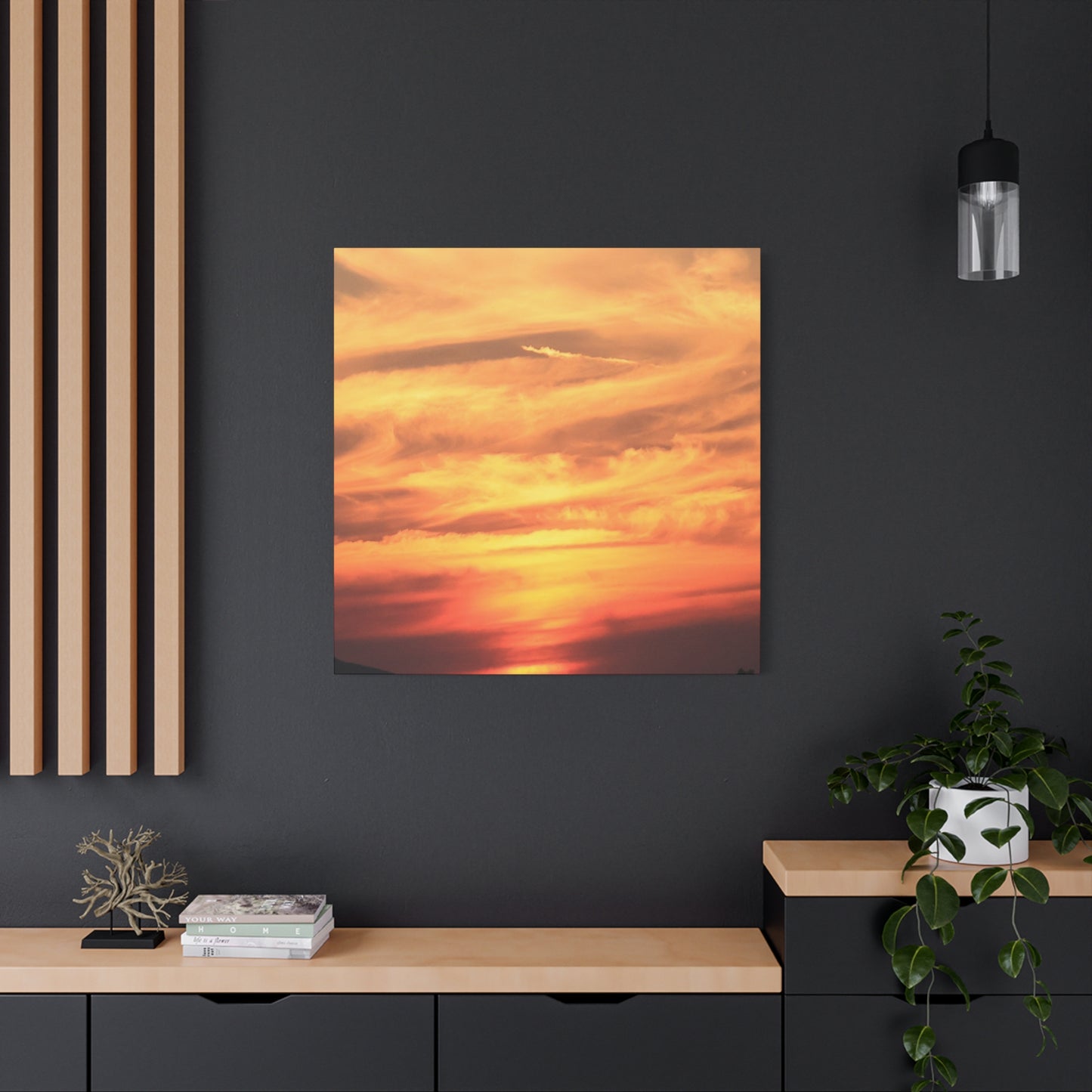 Golden Whispers - Unique Frameless Canvas Wall Art