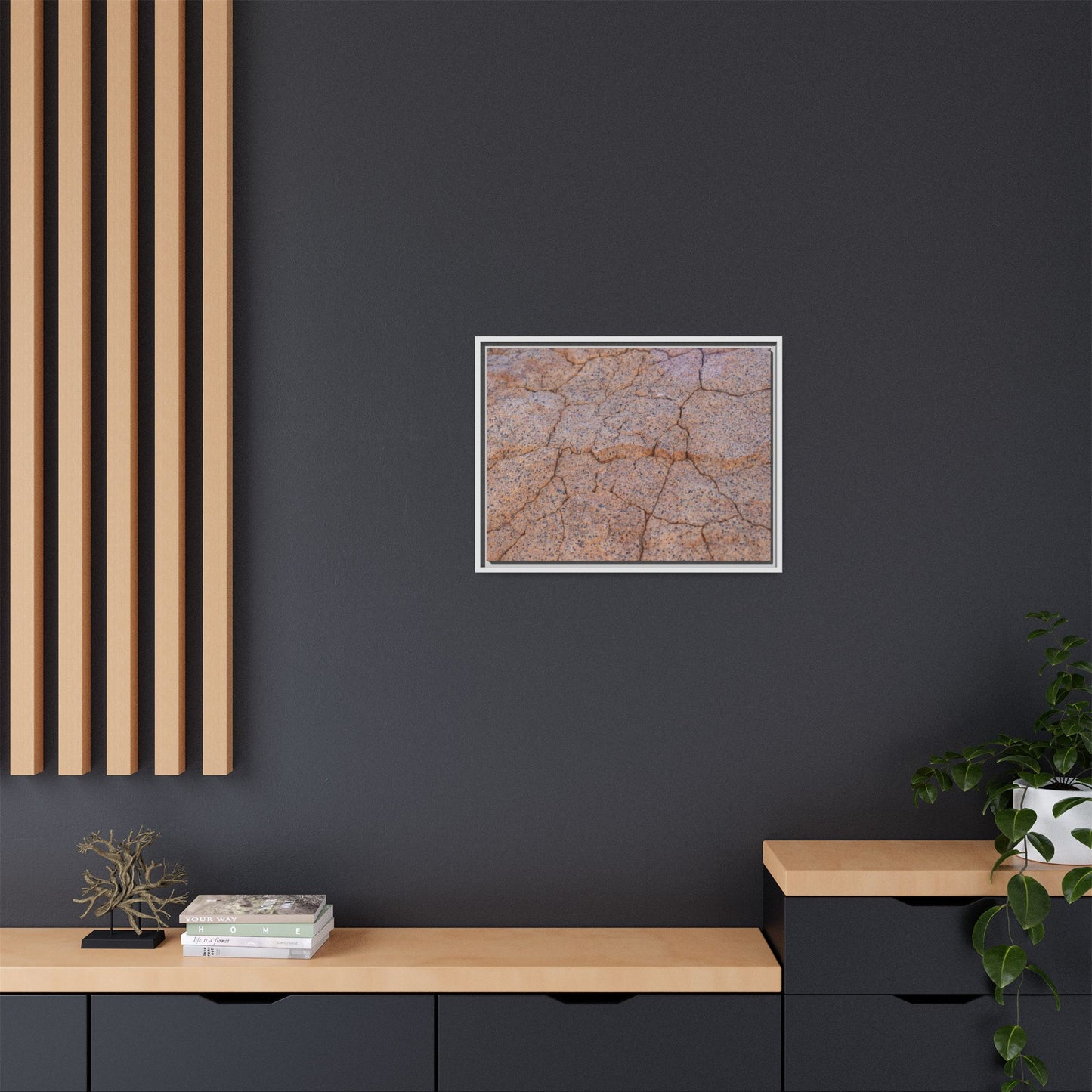 Fragmented Earth - Unique Stretched Canvas Wall Art