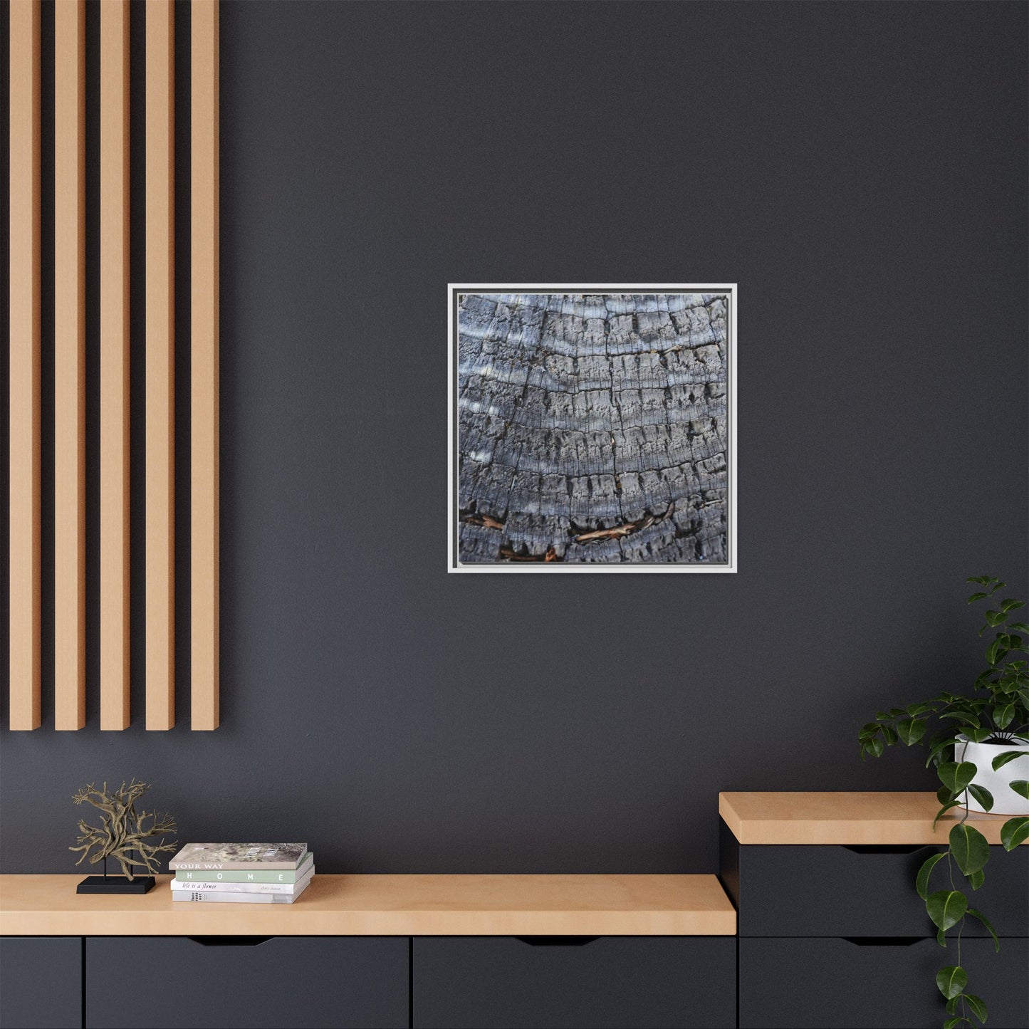 Charred Memories - Unique Stretched Canvas Wall Art