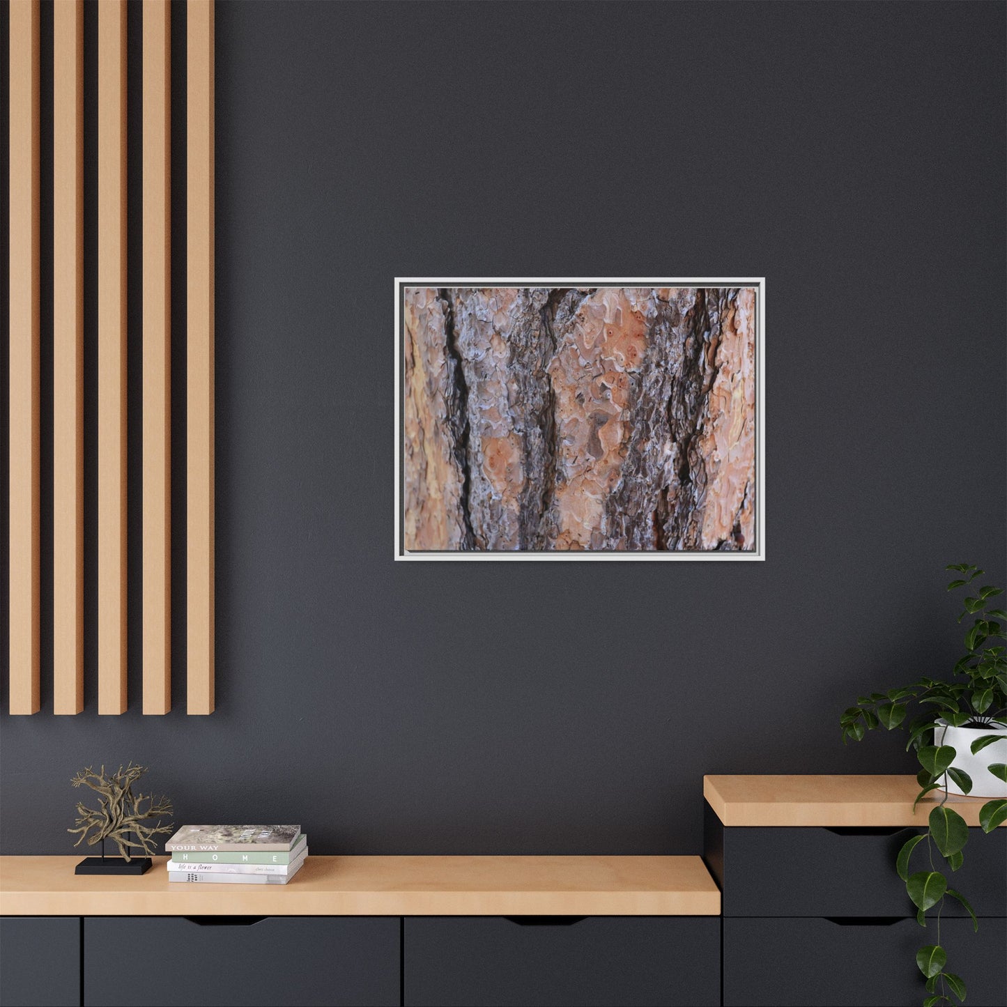 Earthy Embrace - Unique Stretched Canvas Wall Art