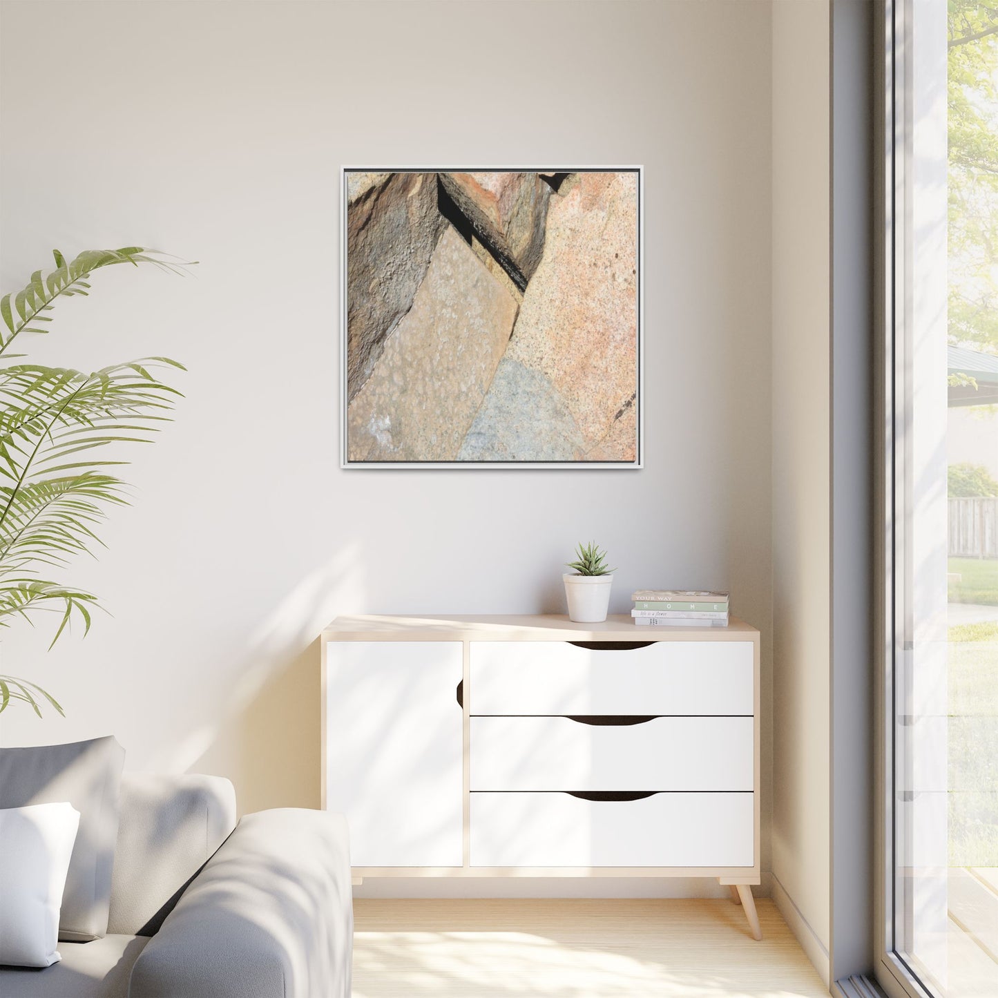 Rock Fragment - Unique Stretched Canvas Wall Art