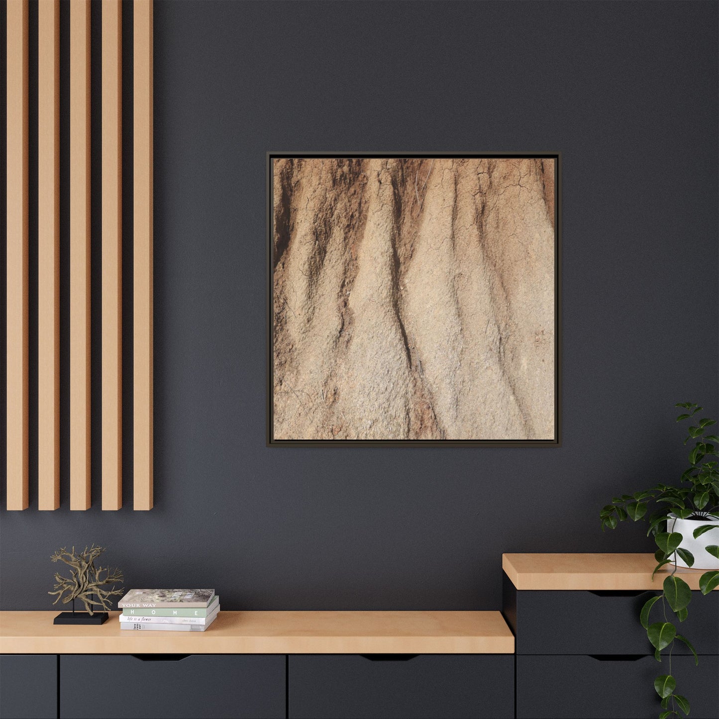 Eroded Canyon Walls - Unique Stretched Canvas Wall Art
