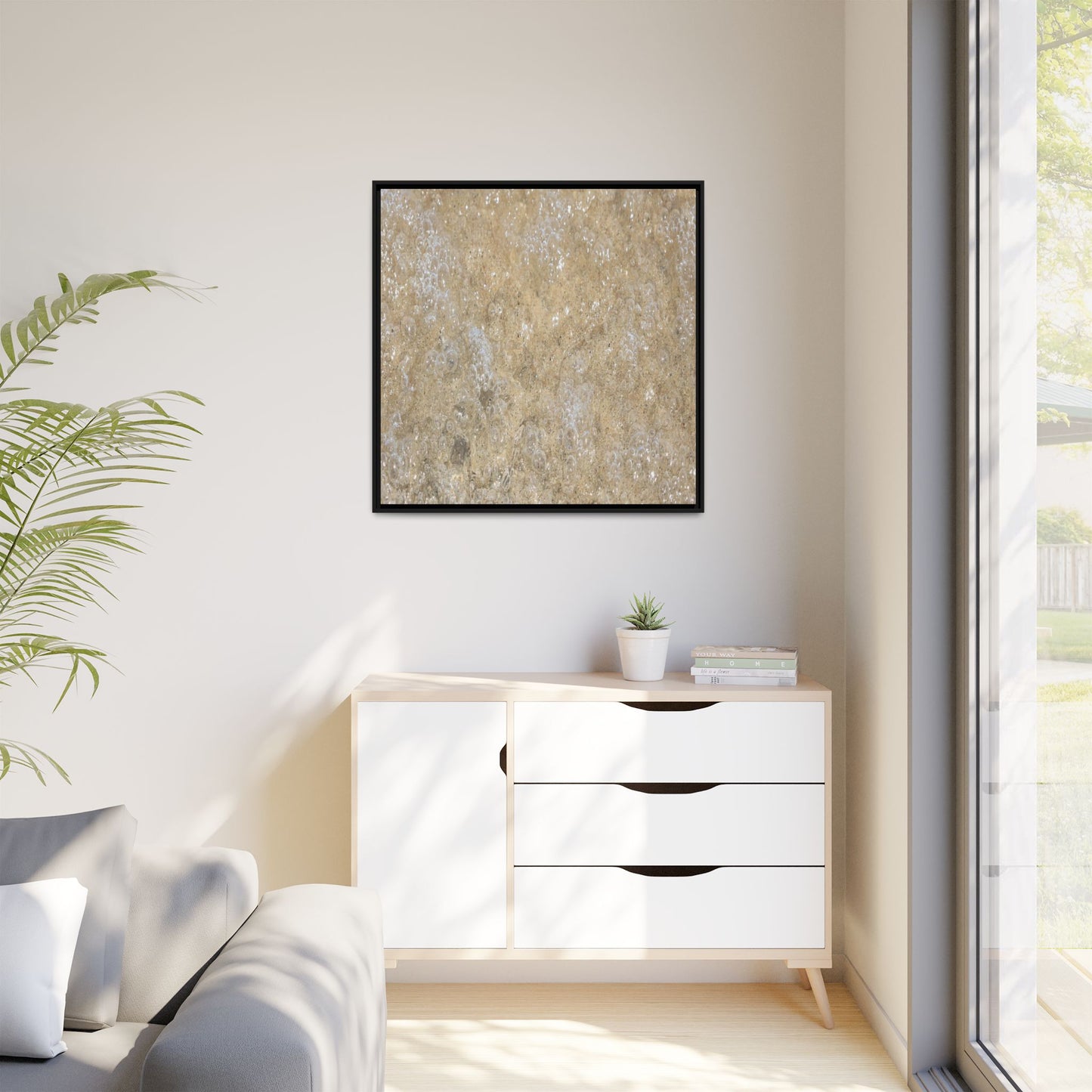 Bubbling Sand - Unique Stretched Canvas Wall Art