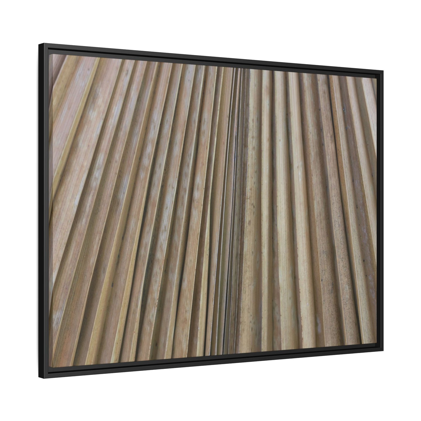 Wooden Whispers - Unique Stretched Canvas Wall Art