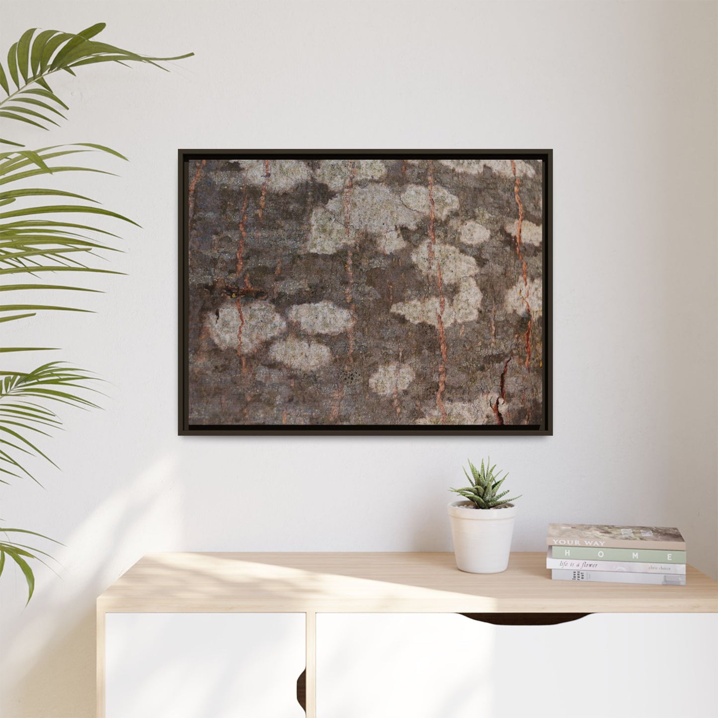 Lichen's Legacy - Unique Stretched Canvas Wall Art