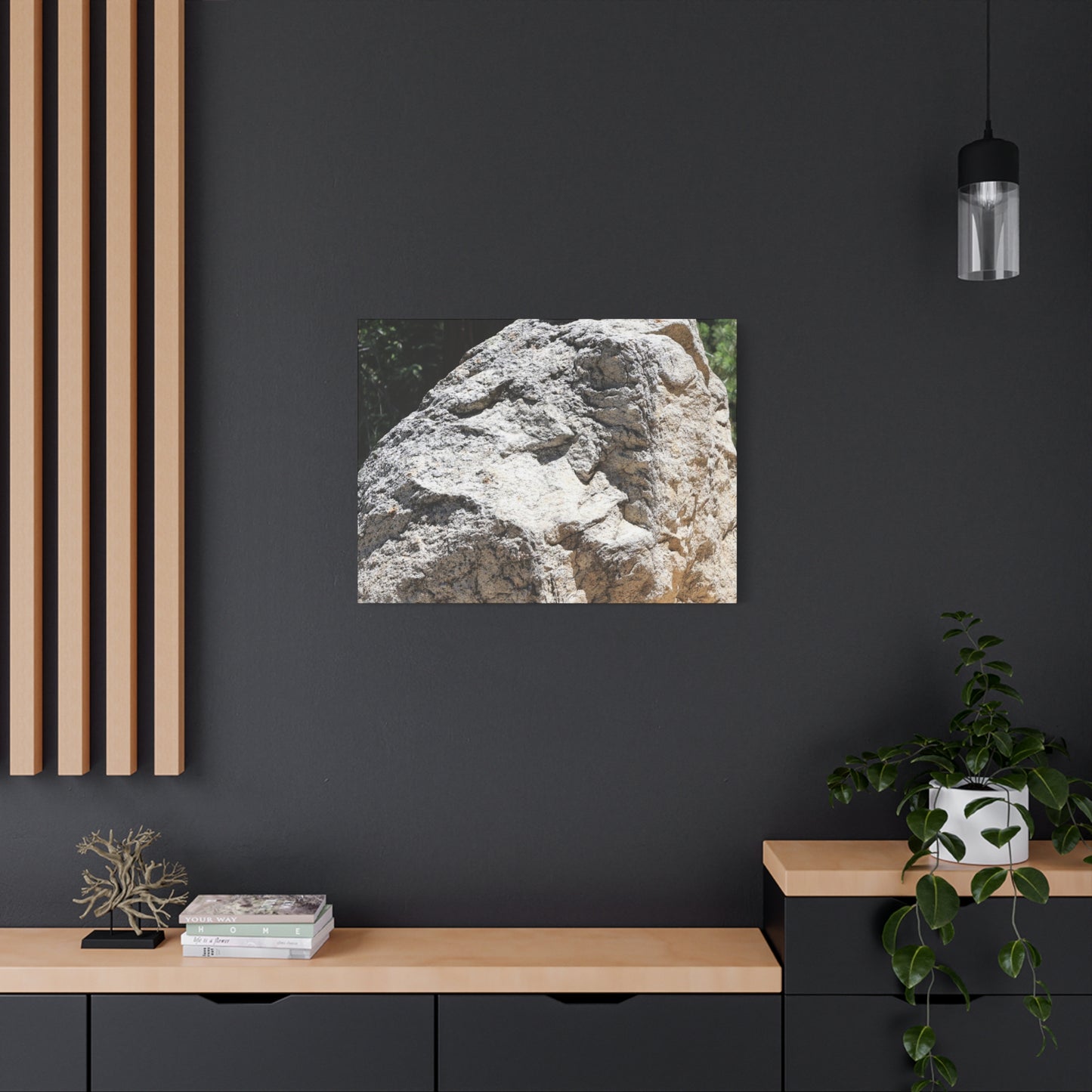 Stone of Solitude - Unique Frameless Canvas Wall Art
