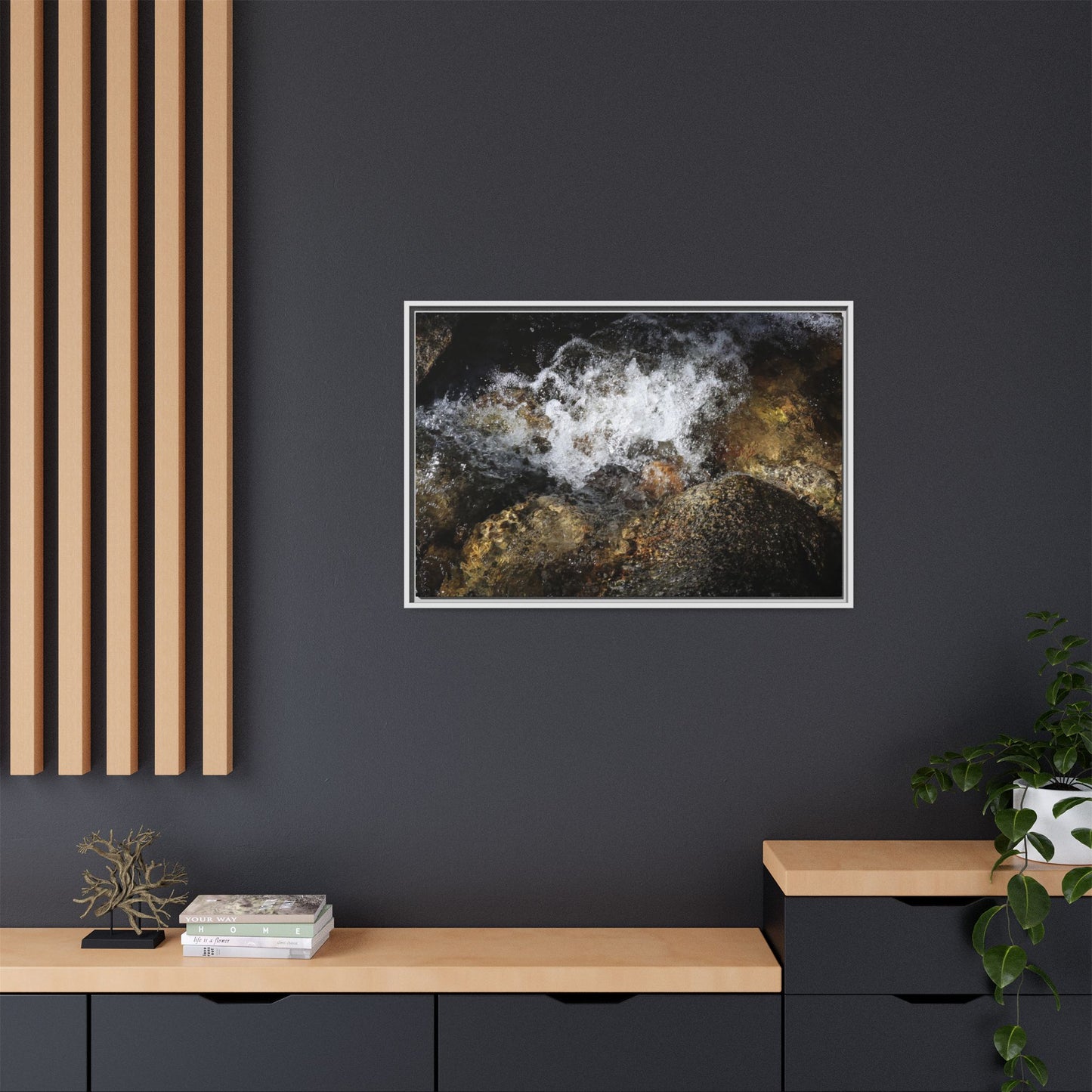 Cascading Momentum - Unique Stretched Canvas Wall Art