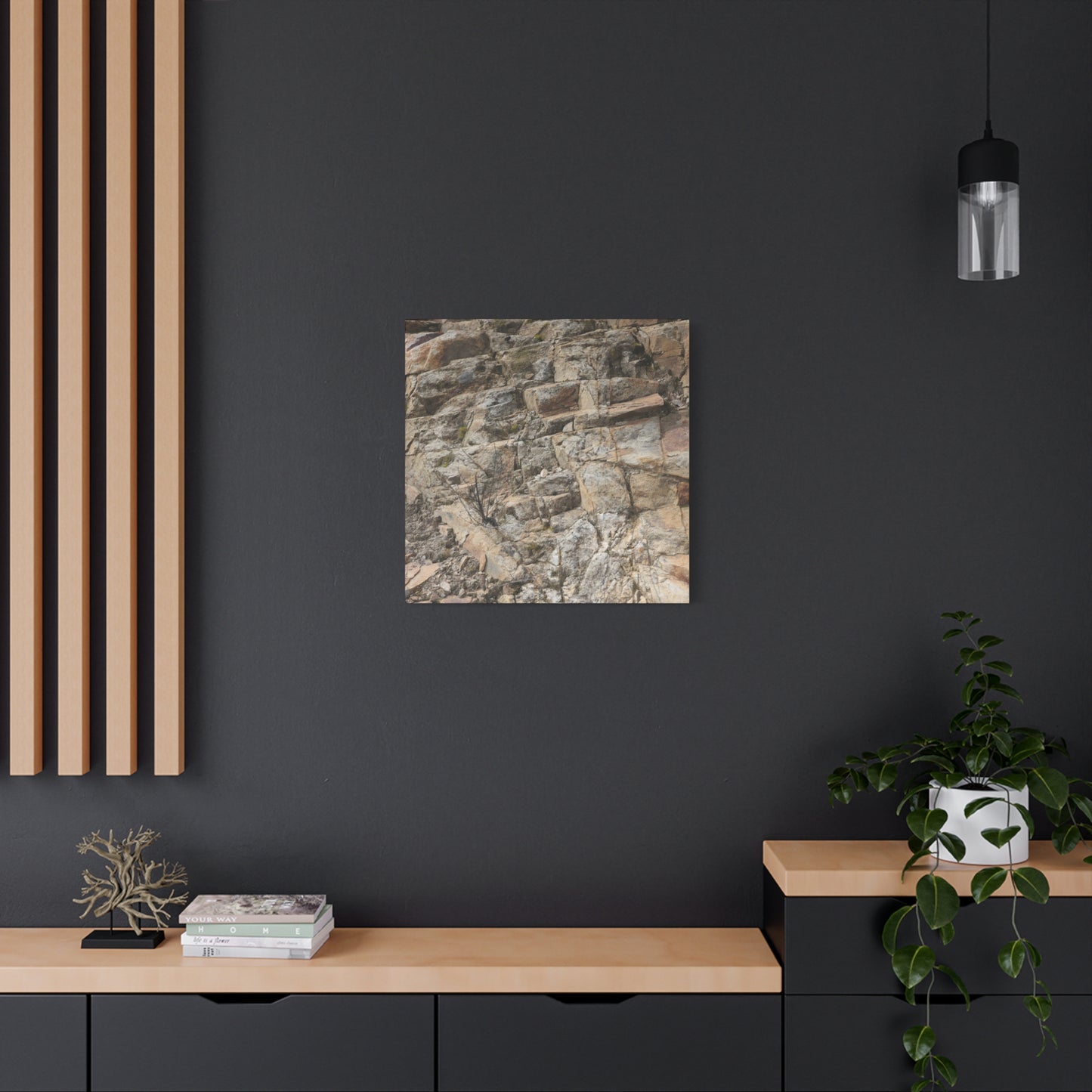 Broken Rock Canvas - Unique Frameless Canvas Wall Art