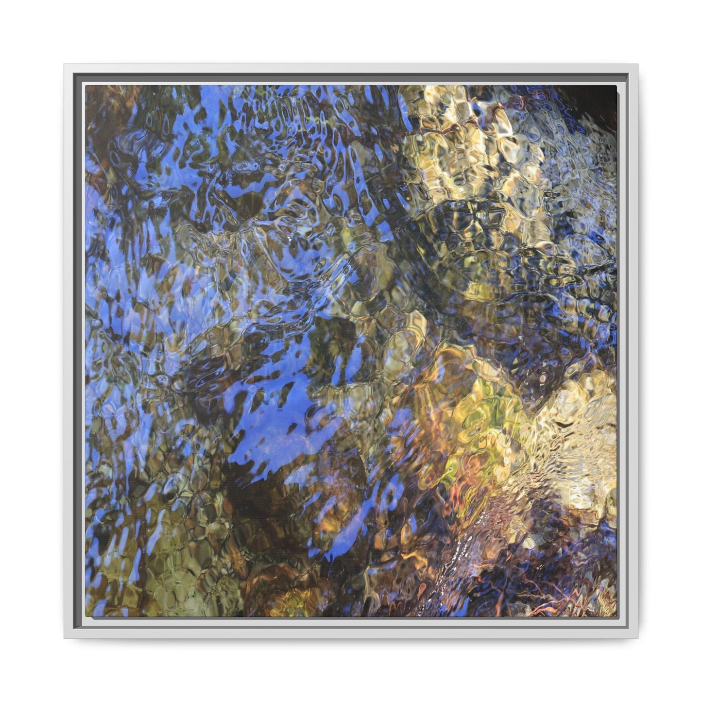 Aquatic Kaleidoscope - Unique Stretched Canvas Wall Art