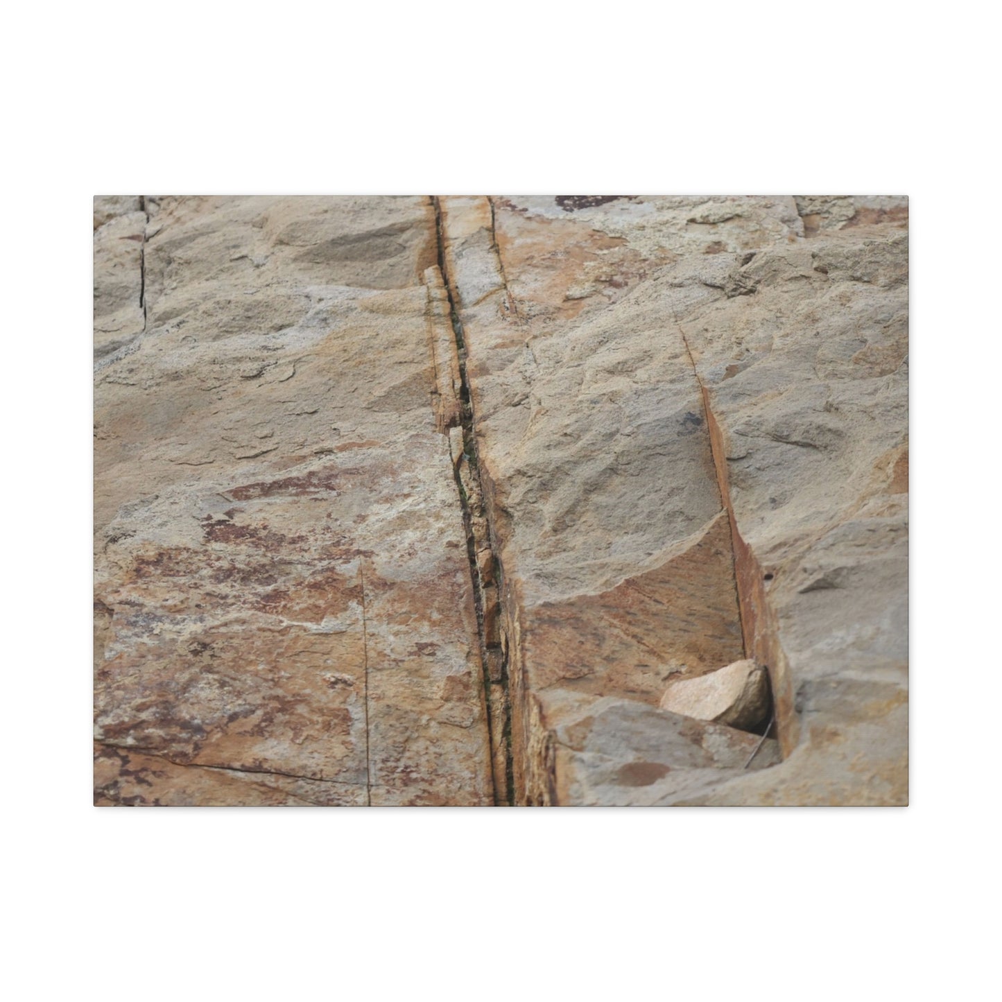 Cracked Canvas of Time - Unique Frameless Canvas Wall Art