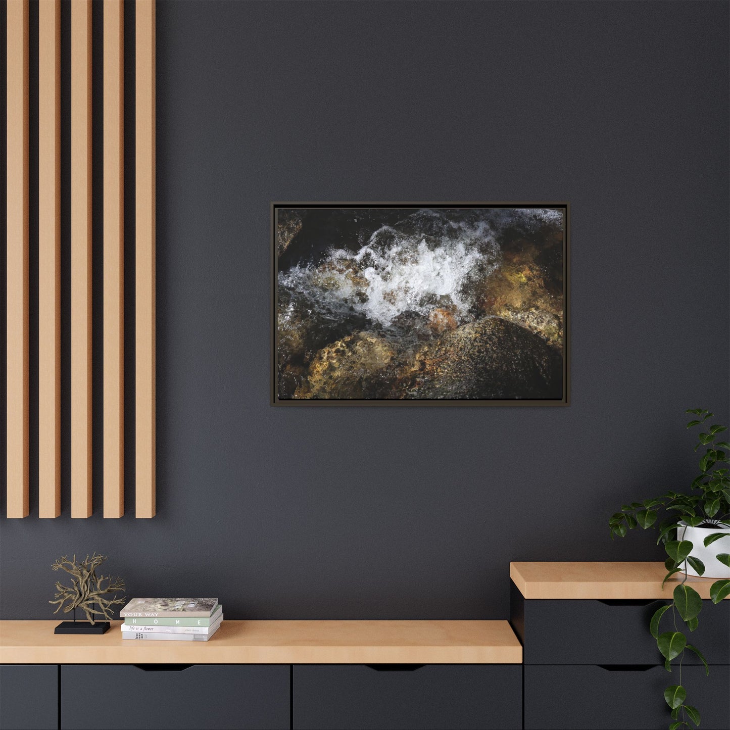 Cascading Momentum - Unique Stretched Canvas Wall Art