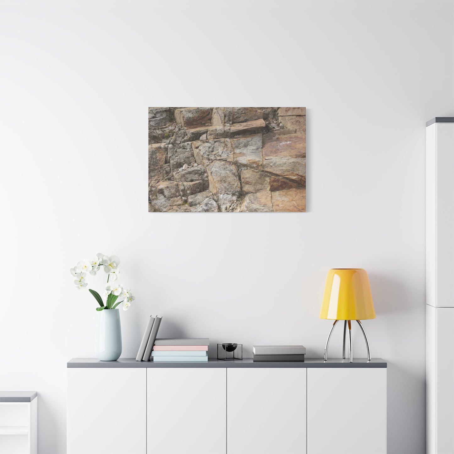 Stone Memories - Unique Frameless Canvas Wall Art